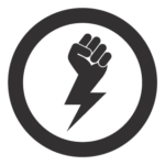 Graphic with a closed fist at the end of a lightning bolt used to represent that Diskover Data empowers all stakeholders and allow all line of business users to have their own relationship with data. All the file search tools and analytical reports allow for in-depth data analysis and informed decision making.