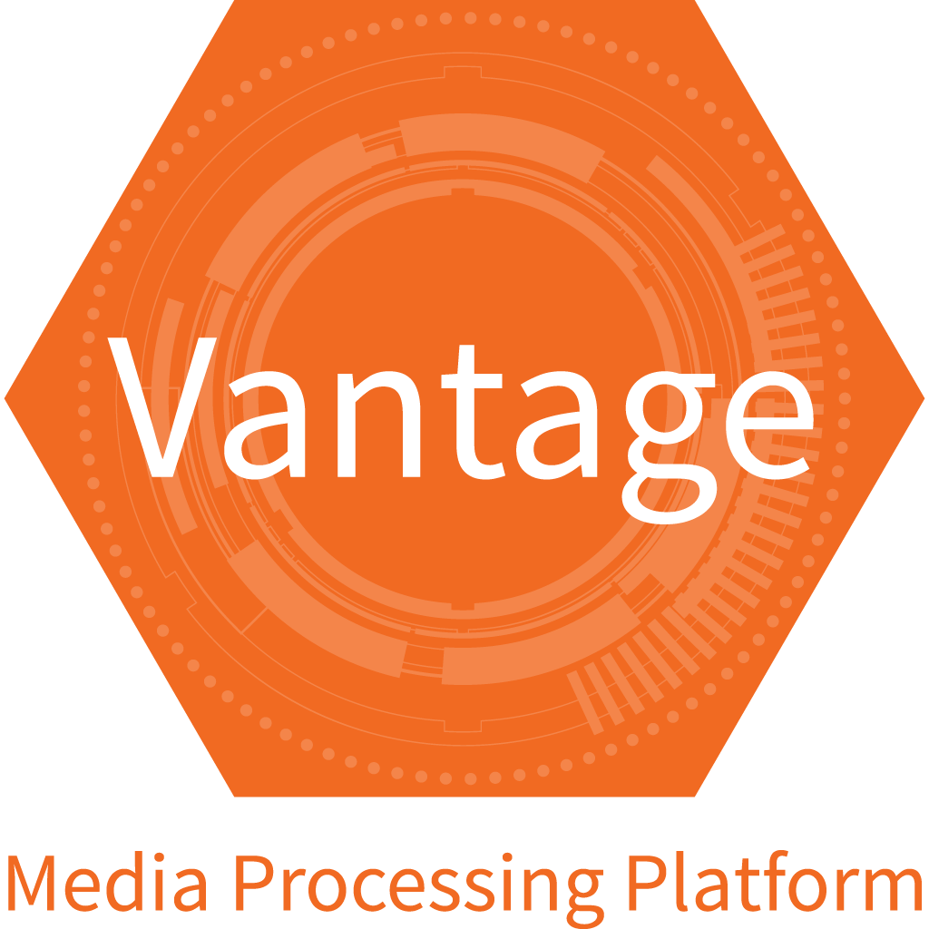 Image of the Telestream Vantage product logo which is a third party platform integrating with Diskover via plugins.