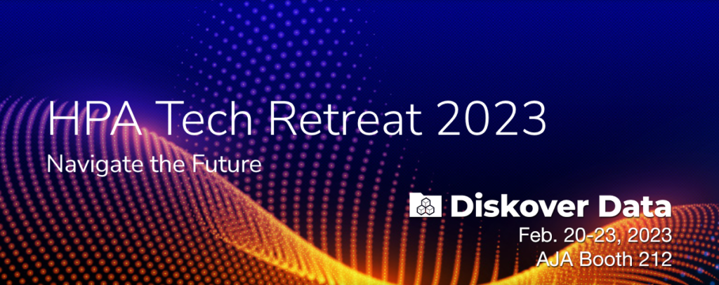 Diskover Data to attend HPA Tech Retreat 2023 in the AJA Video System booth 212 in The Innovation Zone