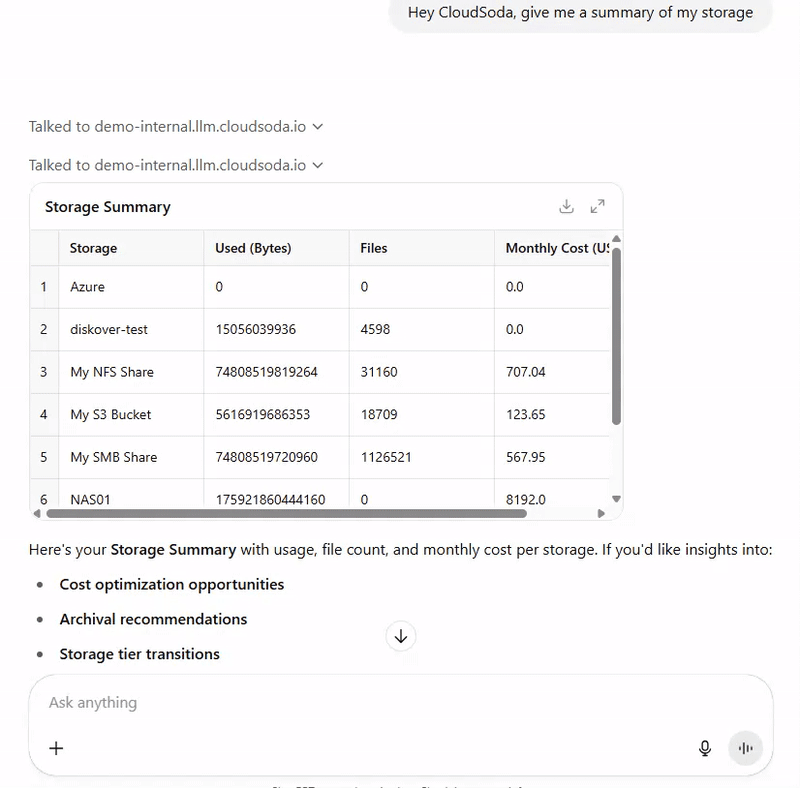 AI Data Assistant gif